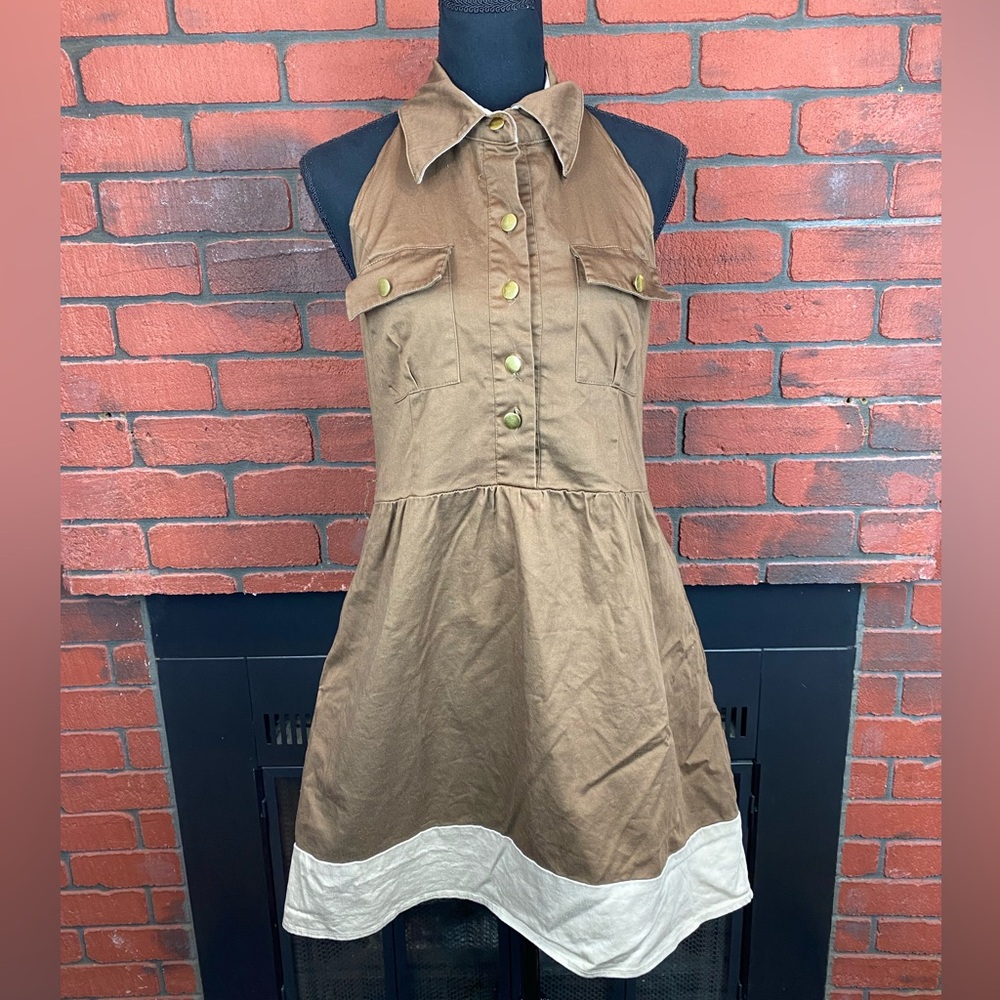 Alyn Paige New York Brown‎ Hatler Dress